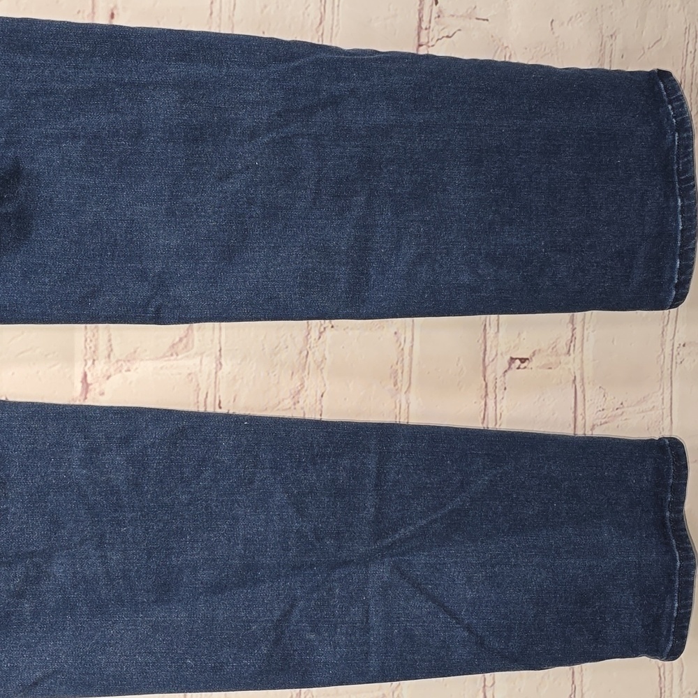 NYDJ Marilyn Straight Jeans Style# MDNAMS2678 Lift Tuck Studded Womens Size 8 - Picture 7 of 15
